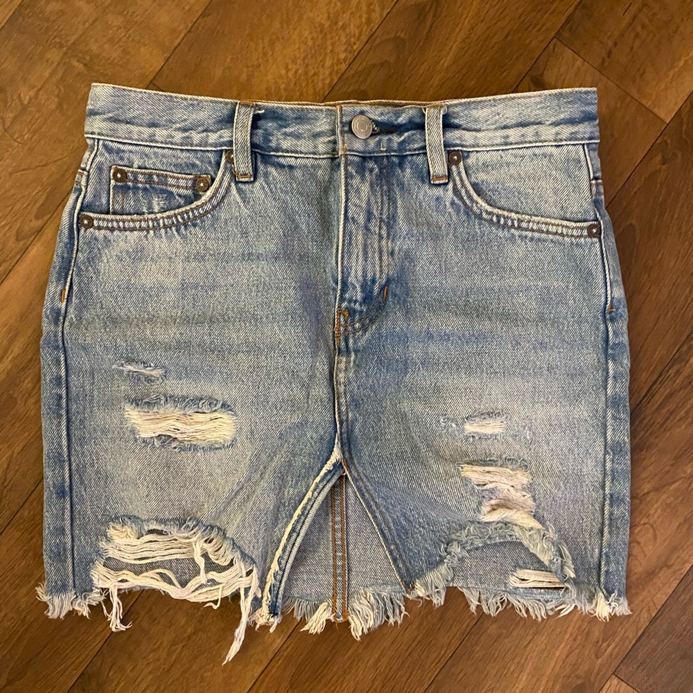 We the Free Jean Skirt